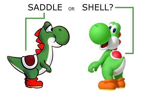 Yoshi a-t-il une selle ou une carapace sur le dos