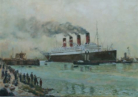 Ocean Liner "Aquitania". Oil on canvas. Thomas Kohler | Ocean, Cruise ...