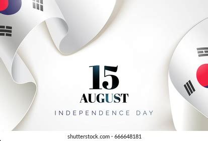 15 August South Korea Independence Day Stock Vector (Royalty Free ...