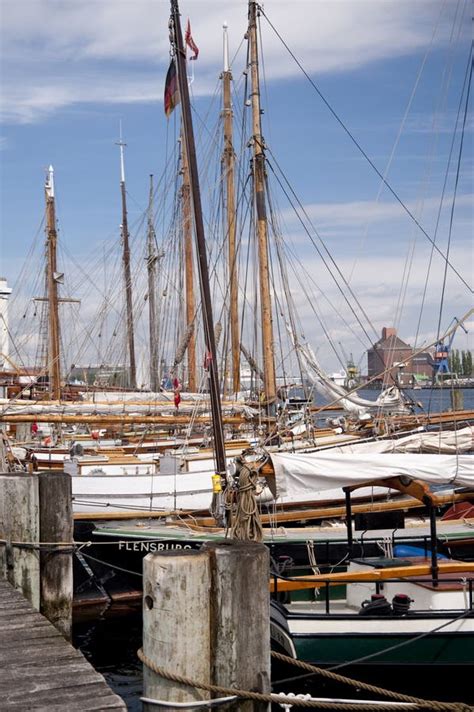 Harbour of the Flensburg Fjord in Germany Editorial Stock Image - Image of german, sailing: 26613094