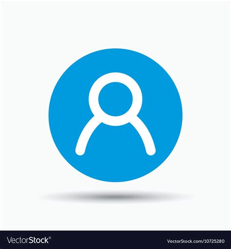 User icon human person sign Royalty Free Vector Image