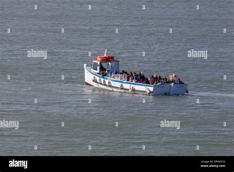 Caldey Island, Pembrokeshire, Wales, UK: the Tenby to Caldey Island Passenger Ferry Stock Photo ...