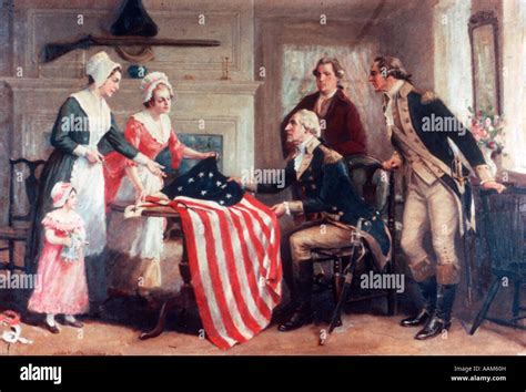 Betsy ross flag painting hi-res stock photography and images - Alamy