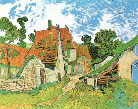 Village street at Auvers Painting by Vincent Van Gogh - Fine Art America