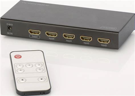 Digitus DS-49304 5 poorten HDMI-switch 4096 x 2160 pix | Conrad.be