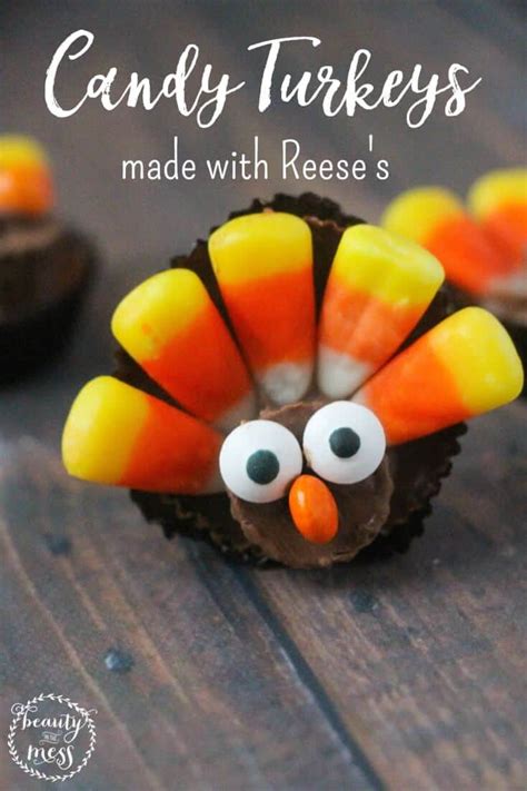 How To Make Candy Turkeys With Reese's Peanut Butter Cups