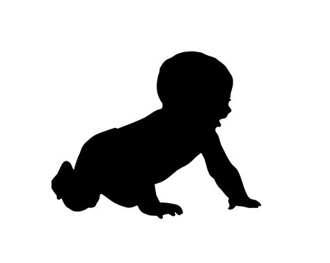 Baby Silhouette clip art - vector clip art online, royalty free ... - ClipArt Best - ClipArt Best