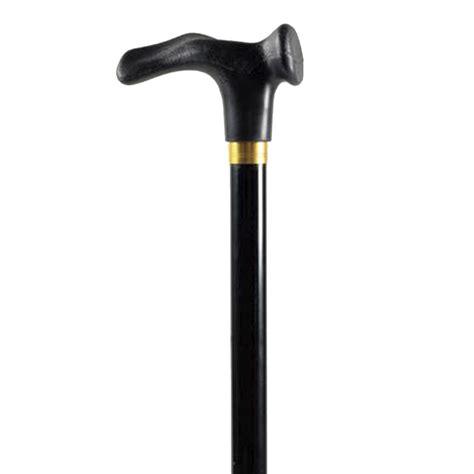 Black Walking Stick w/ Anatomic Handle - WalkingSticks.co.uk