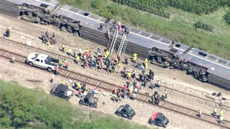 See aerial footage of damage from Amtrak train derailment - CNN Video