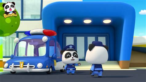 Brave Policeman Patrols the Street | Baby Panda Police Office | BabyBus - YouTube