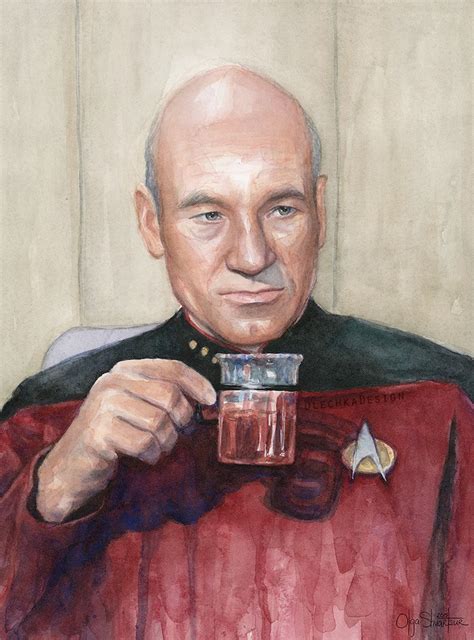 Picard Facepalm Meme Watercolor Star Trek Art Picard Print | Etsy