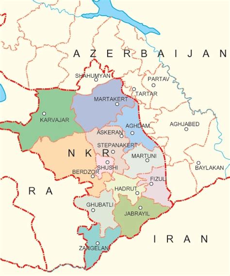 Map of Nagorno-Karabakh Artsakh - Karabakh • mappery