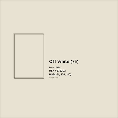 Off White (73) Complementary or Opposite Color Name and Code (#E7E2D2) - colorxs.com