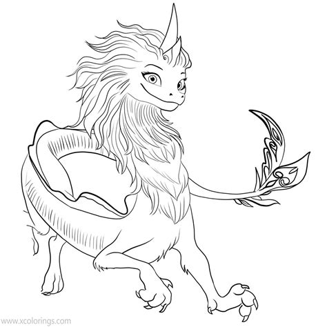 Raya Last Dragon Coloring Pages - IMAGESEE