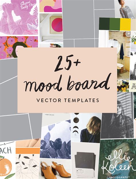 25+ Mood Board Vector Templates — June Letters Studio