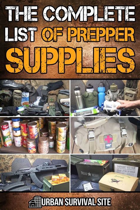 The Complete List Of Prepper Supplies in 2021 | Prepper supplies, Prepper, Shtf preparedness