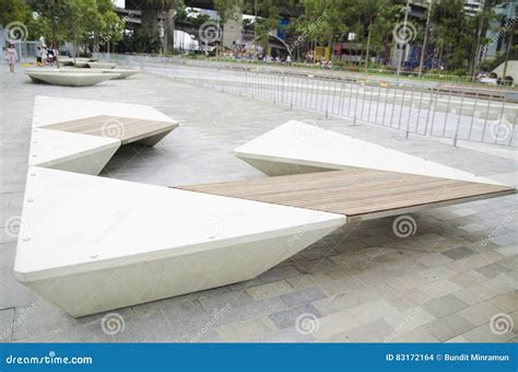 Modern Park Benches Stock Image | CartoonDealer.com #4962625