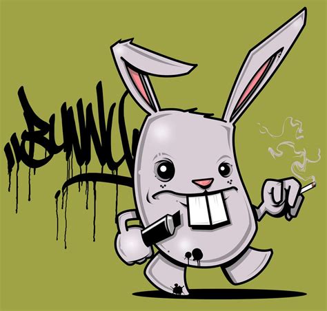 "The Bad Bunny"-by SEAMO | Graffiti characters, Graffiti art, Graffiti cartoons