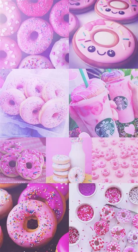 donut, donuts, pink, purple, pretty, Starbucks, wallpaper, hd, iPhone ...