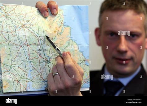 Detective Superintendent Raymond Murray with a map of the area, where ...