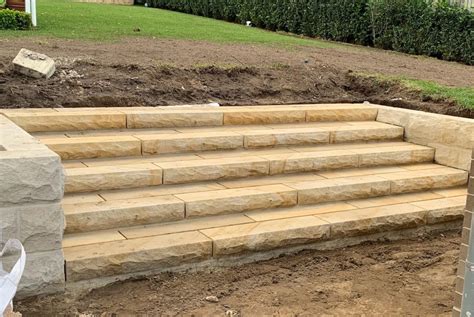 sandstone steps solid – Sydney Stone Company