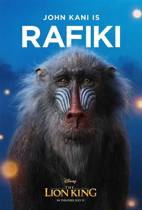 The Lion King poster - Rafiki - The Lion King 2019 Photo (42834778) - Fanpop