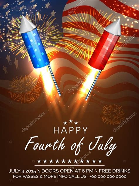 American Independence Day celebration fireworks. Stock Vector Image by ©alliesinteract #72031033