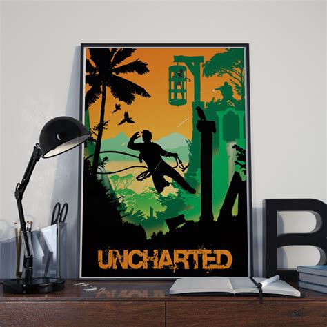 Uncharted Game Art Full Page Gamer Art Minimalist Poster - Etsy