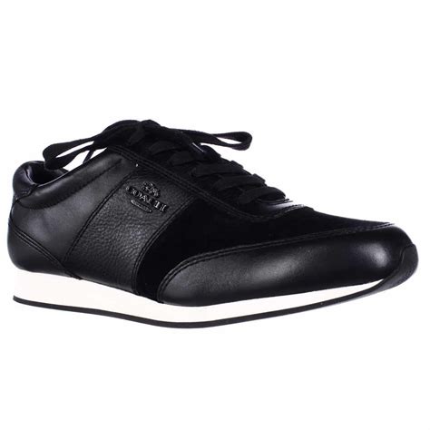 Coach - Womens Coach Raylen Fashion Sneakers, Black/Black - Walmart.com - Walmart.com