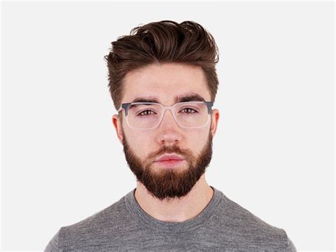 LEIGH 6 - Men's Clear Black Rectangular Frame Glasses - Specscart.®