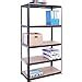 G-Rack Garage Shelving Units - 5 Tier Storage Rack Shelves Shelf Unit - 180x90x45 cm - 1 Bay ...