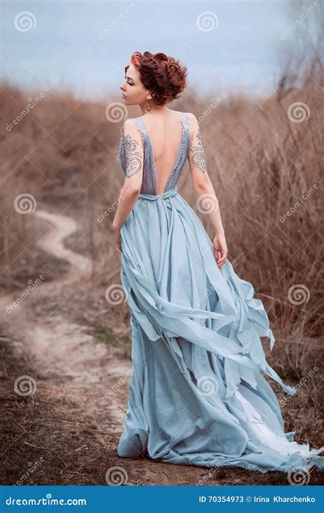 Beautiful Girl Walking in Nature Stock Image - Image of attractive ...