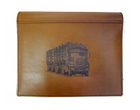 Truck Log Book Cover Mack Logcarter - UNDERHIDE LEATHER