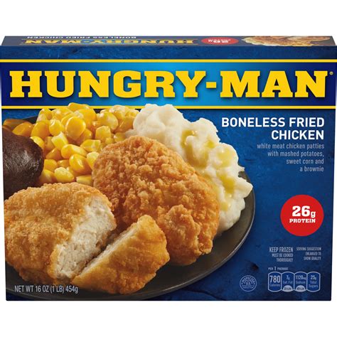 Hungry-Man Boneless Fried Chicken Frozen Meal - Shop Entrees & sides at ...