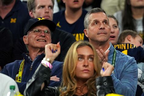 Watch: Michigan's Jim Harbaugh brings father Jack up for 'Who's got it ...