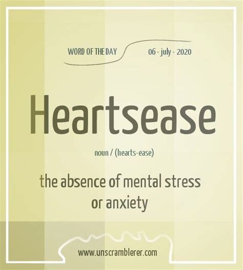 Heartsease | Interesting english words, Good vocabulary words, English vocabulary words learning