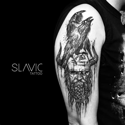 Polubienia: 453, komentarze: 2 – SLAVIC tattoo (@slavic_tattoo) na Instagramie: „Odin and his ...