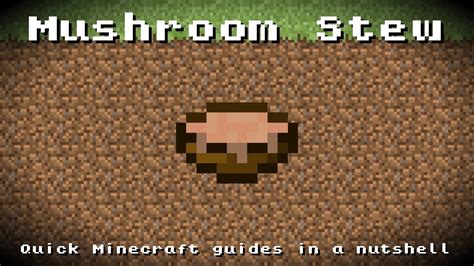 Minecraft - Mushroom Stew! Recipe, Item ID, Information! *Up to date!* - YouTube