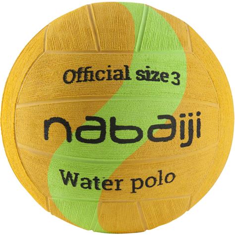 WATKO WATER POLO BALL SIZE 3 YELLOW BLUE | Decathlon