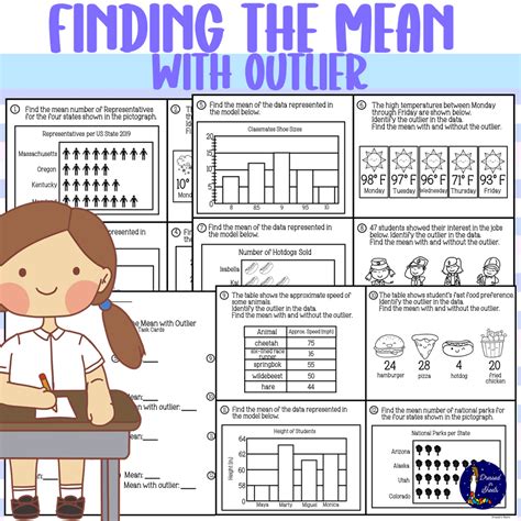 Finding the Mean with Outlier | Made By Teachers