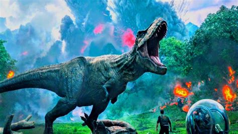 Dinosaur Stampede Scene | Jurassic World: Fallen Kingdom - YouTube