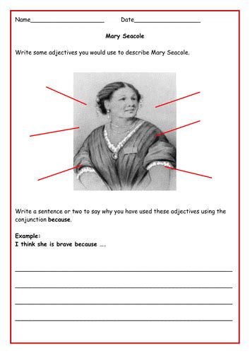 Mary Seacole/Florence Nightingale & Crimean War - Worksheet biography ...