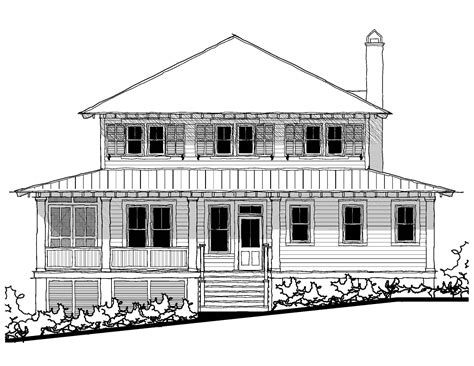 Goodean Beach House House Plan (C0363) Design from Allison Ramsey Architects Victorian House ...