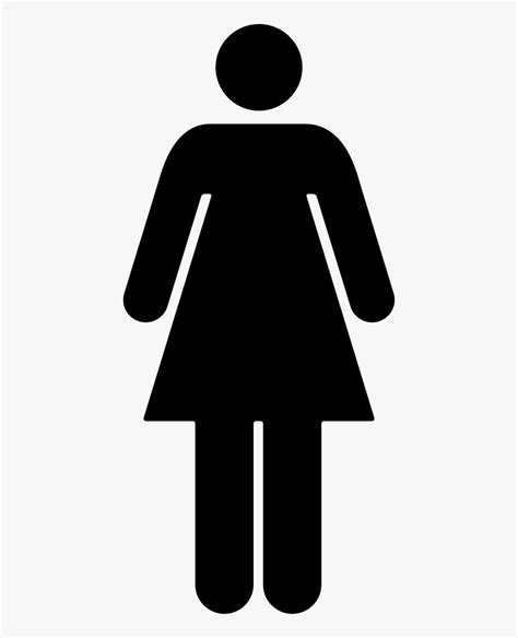 Woman Standing Silhouette Black Shape - Female Stick Figure Clipart, HD Png Download ...