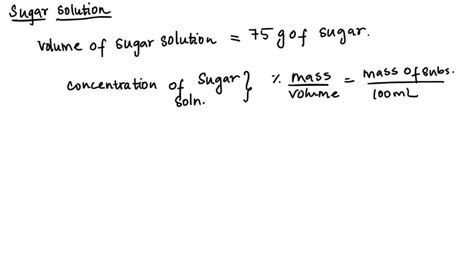 SOLVED: how many litre of 15% mass by volume sugar solution would take ...