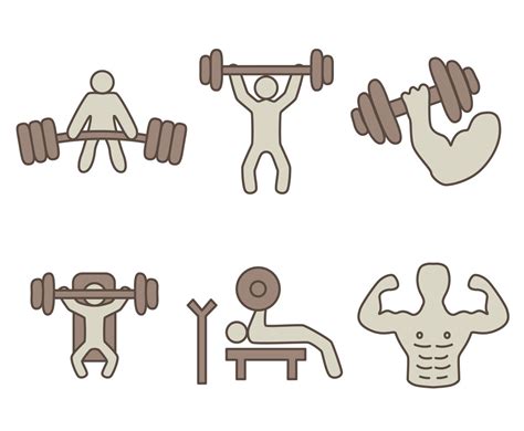 Body Building Gym Vectors Vector Art & Graphics | freevector.com