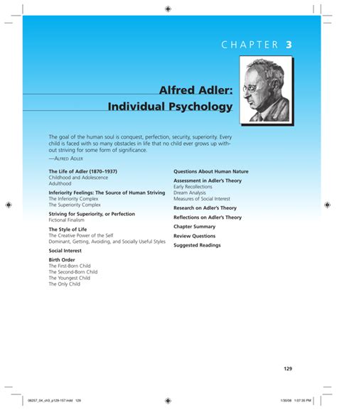 Alfred Adler: Individual Psychology