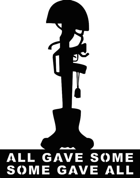 Fallen Soldier Memorial Silhouette at GetDrawings | Free download