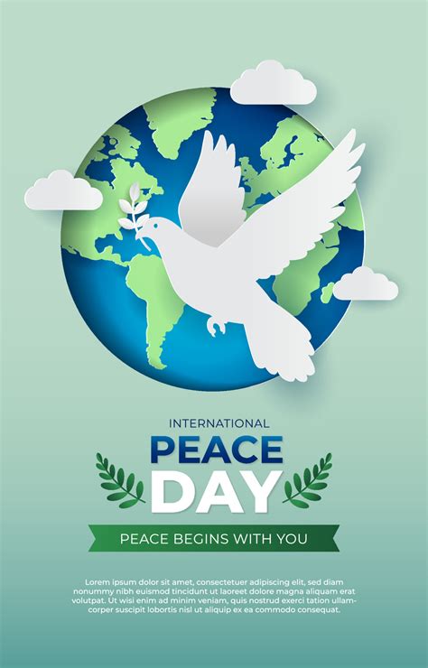 International Day of Peace Poster Template 12413863 Vector Art at Vecteezy