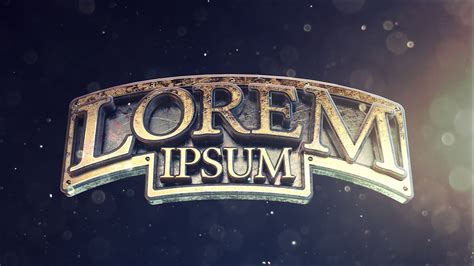 "Lorem Ipsum" 3d Title Styleframes on Behance | Lorem ipsum, Title design, Logo banners